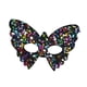thumbnail image 3 of Máscara de para espectáculos, accesorios para disfraces, elegantes máscaras de fiesta con lentejuelas para espectáculos, decoración de colorido oscuro, 3 of 9