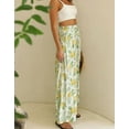 thumbnail image 4 of Cogild Women’s Pants Bohemian Floral Printed Wide Leg Pants with High Waisted Design Summer Beach Vacations Pants for Womens Trousers, 4 of 6
