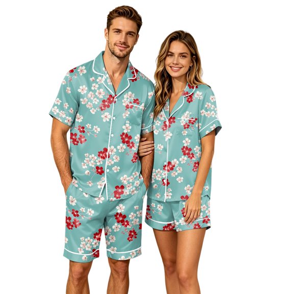 Women Halloween Pajama Set Ghost Pumpkin Print Short Sleeve Tops Matching Cozy Sleeppants Matching Shorts Set Cute Plus Size Pjs