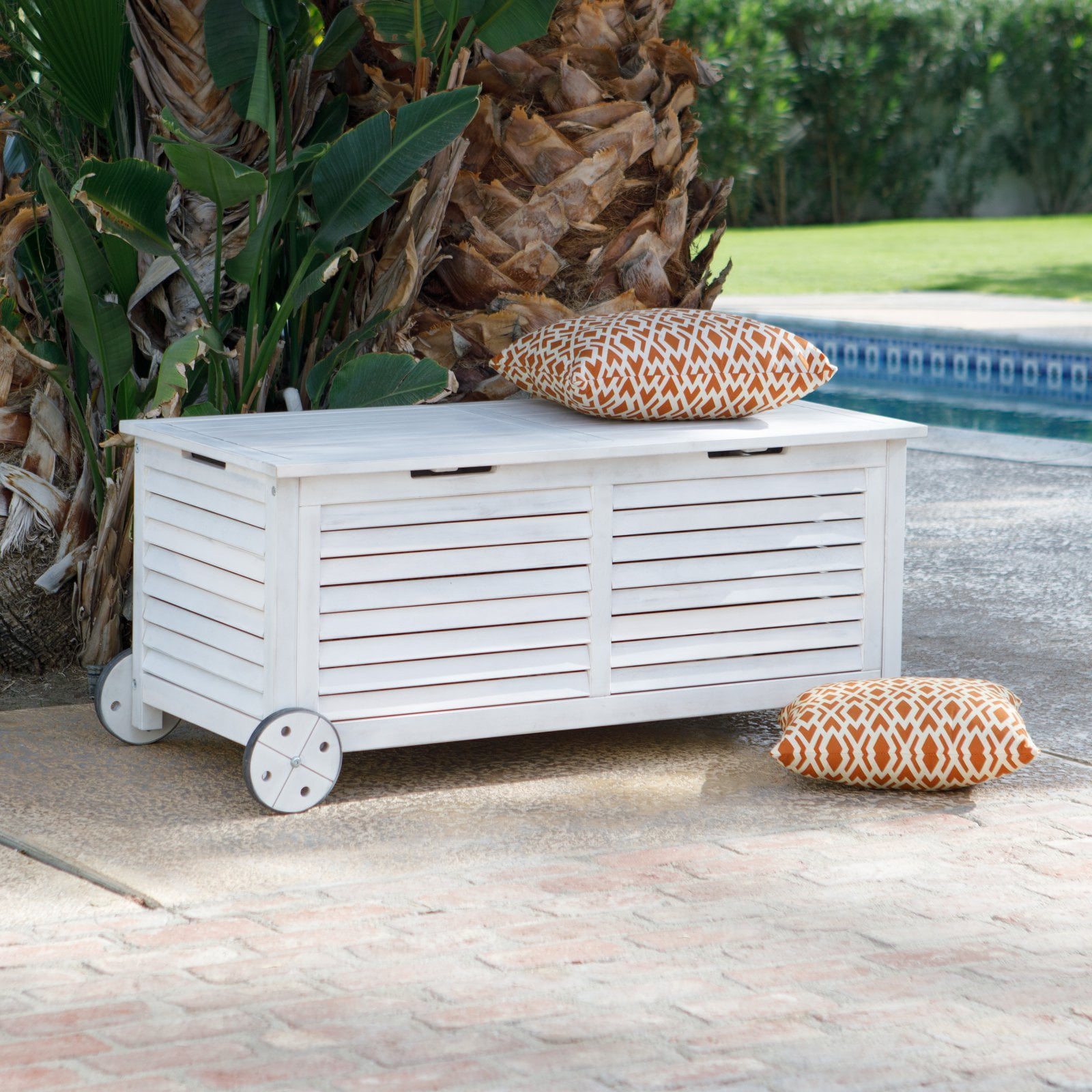 Belham Living Portable Shutter Style Deck Box by
