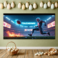 thumbnail image 5 of Football Themed Glowing Touchdown Banner Backdrop Background for Sports Events Tailgating Parties Fan Gatherings Decorations, 5 of 8