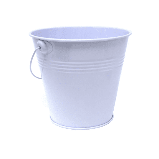 Metal Tin Pail Bucket With Handle, 5-inch, Light Lavender - Walmart.com