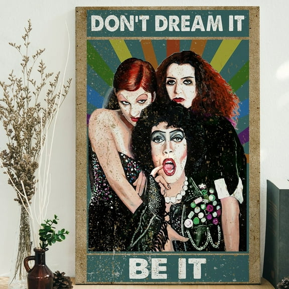 Kna Prints - Vintage The Rocky Horror Picture Show Don'T Dream It Be It Poster, The Rocky Poster, Wall Decor Unframed Poster, UNFRAMED-8x12