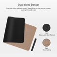thumbnail image 3 of 80x40cm Desk Organizer, Cork And Vegan Leather Dual Side Design, Non-Slip Base, Waterproof Surface, Work Comfort Enhancer For Office And Home, 3 of 6