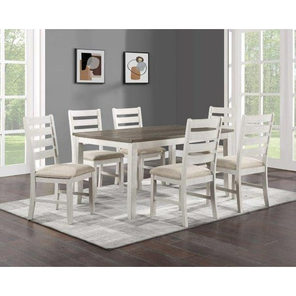 K LIVING Melbourne 7-Piece Dining Set with 6 Chairs and 1 Table