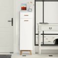 thumbnail image 2 of Costway Bathroom Cabinet W/Adjustable Shelves & Sliding Drawer Waterproof White, 2 of 10
