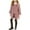 ZA-Pink-kids clothes winter coats, variant on Girls Wool Dress Coats Fall Winter Notch Lapel Single Breasted Long Trench Coats with Pockets Warm Jacket Pea Coats 4-14Y