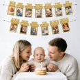 thumbnail image 2 of Banner de fotos Vhzozx para el primer cumpleaños del bebé con hitos mensuales, 2 of 8