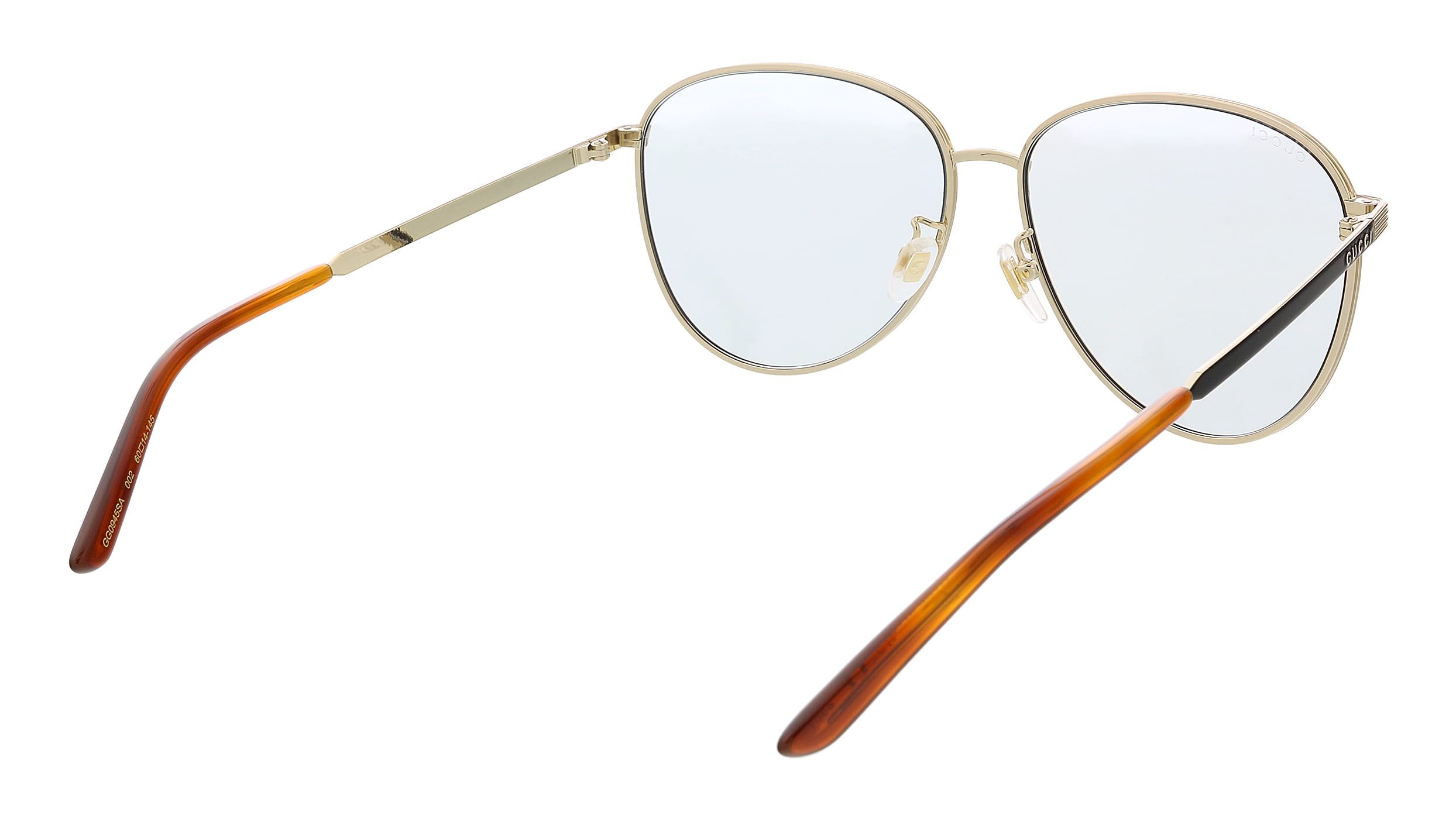 Gucci aviator metal top glasses with web