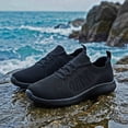 thumbnail image 3 of LANCROP Women Slip On Shoes Athletic Sneakers Black Walking Shoes Casual Tennis Sneaker, 3 of 8