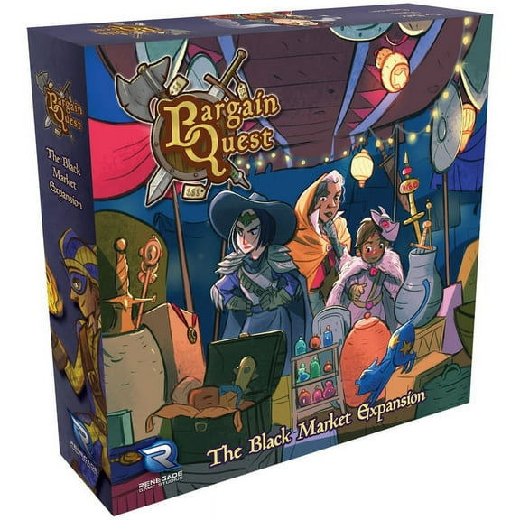 Renegade Game Studios Bargain Quest: The Black Market Expansion Game for 2-8 Players Aged 8 & Up