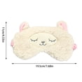 thumbnail image 3 of XASZHN Lamb Design Sleeping Eye Mask with Darkening Light Blocking White_003 One Size, 3 of 4