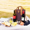 thumbnail image 6 of Tirrinia Polyester Leakproof Insulated Wine Tote Cooler Bag,Wine Carrier,Champagne Carrier Bag,Portable Waterproof Wine Bag, 6 of 7