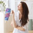 thumbnail image 6 of 40 oz Insulated Stainless Steel Tumbler Double Wall Stainless Steel Tumbler with 2-Way Drinking Watercolor Powder Blue Pattern, 6 of 9