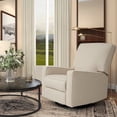 thumbnail image 2 of Harkawon Swivel Recliner Chair,Waterproof and Dustproof, Soft Sofa Armchair with Adjustable Footrest, Beige, 2 of 7