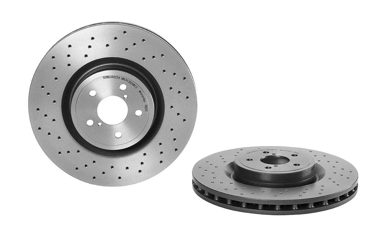 破損、 Brembo 09.9772.1X Premium Xtra Cross Drilled UV Coated Rotor