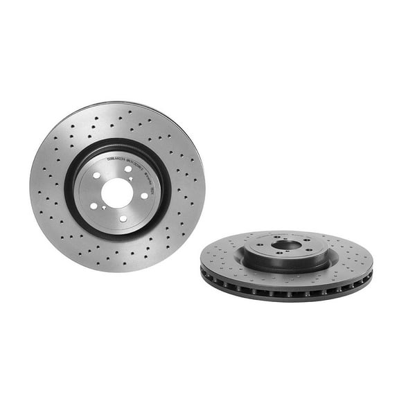 Brembo OE 09.7812.1X Front Premium Xtra Cross Drilled UV Coated Rotor for 2004 Subaru Impreza