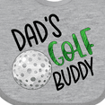 thumbnail image 4 of Inktastic Dad's Golf Buddy with Golf Ball Boys or Girls Baby Bib, 4 of 4