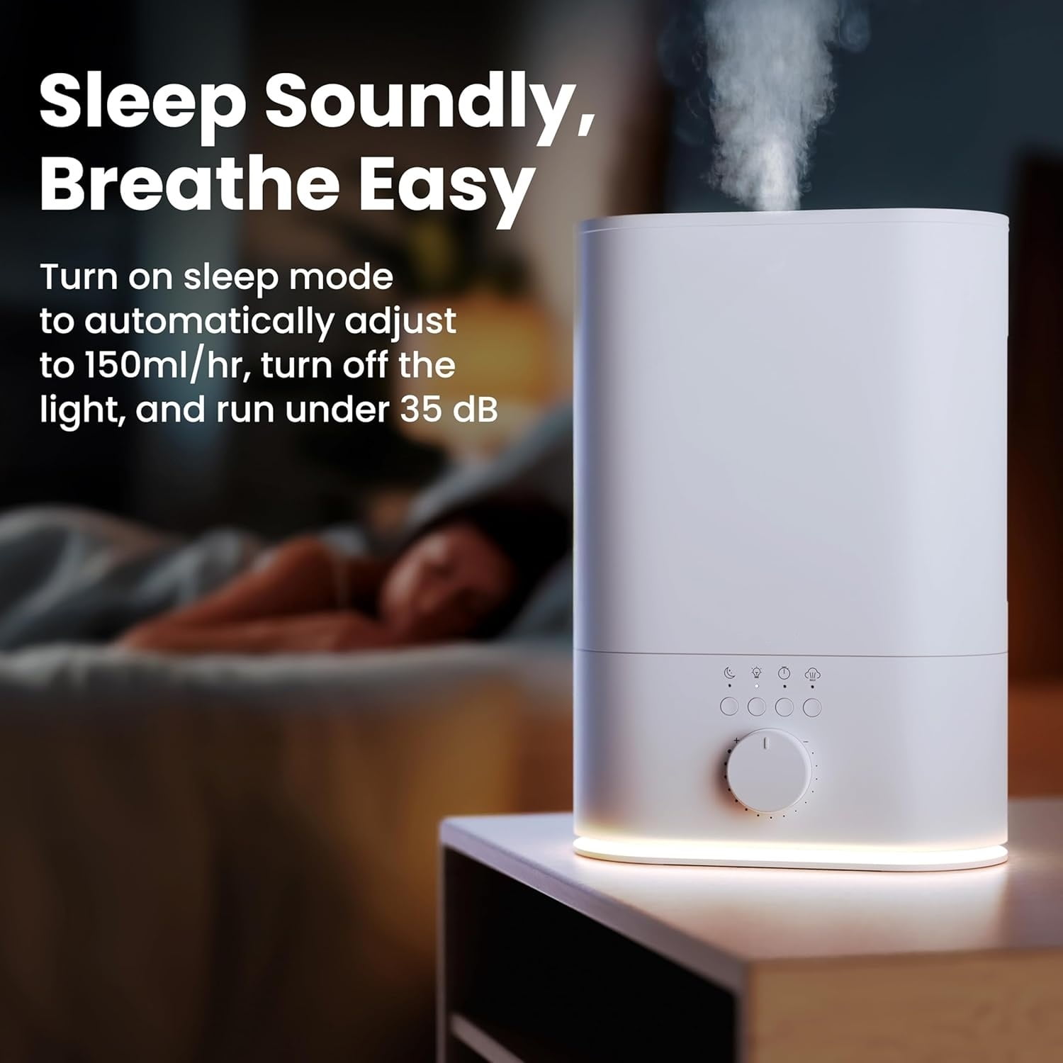 6L Humidifier Large Room, High Mist Output 60 HR Runtime Ultrasonic Top Fill Humidifiers for Bedroom, Easy to Use & Clean for Home, Baby Humidifier, Plants, Congestion, Indoor