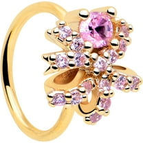 Body Candy 20 Gauge Nose Ring - 316L Stainless Steel Nose Hoop Nose Ring Abstract Ribbon Nose Jewelry for Women Men