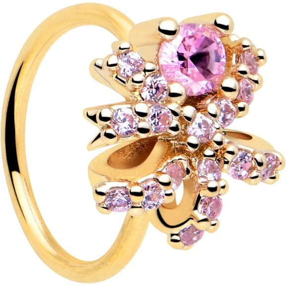 Body Candy 20 Gauge Nose Ring - 316L Stainless Steel Nose Hoop Nose Ring Abstract Ribbon Nose Jewelry for Women Men