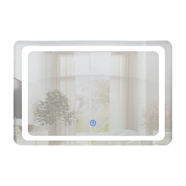 ESPEJO RECTANGULAR CON LUZ LED DE 60X80CM, MARCA GRAVITA