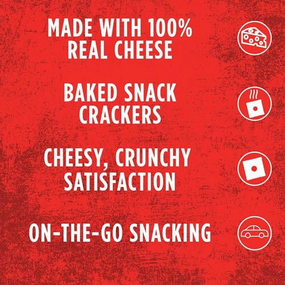 Cheez-It Cheese Crackers, Baked Snack Crackers, Lunch Snacks, Grab N Go, Original, 12Oz Box (12 Packs) - Pack of 2