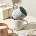 thumbnail image 6 of ALOFMO 12oz Handmade Speckled Ceramic Coffee Mugs Set of 6, Multicolor Splash Glaze Tea Cups, Microwave & Dishwasher Safe, Lead‑Free for Home & Gift, 6 of 7