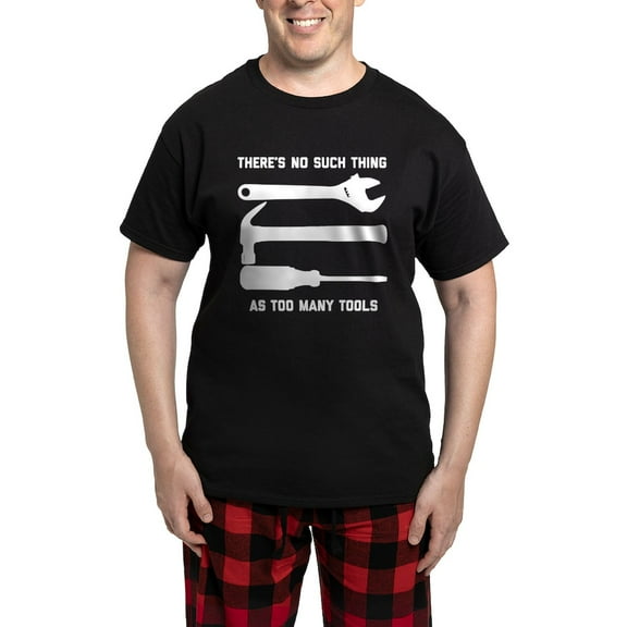 CafePress - No Such Thing As Too Many Tool Men's Dark Pajamas - Men's Dark Loose Fit Cotton Pajama Set