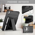 thumbnail image 3 of elitegadget Case for iPad Pro 11 Inch (M4, 5th Generation 2024) - Dual Layer Protective Hybrid Cover Case with Kickstand (Black/Black), 3 of 5