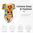 thumbnail image 5 of Lsque Scooby-Doo Women's Crew Neck Short Sleeve Bodysuit Basic T Shirts Tops Onesie Adult Cute Pajama-Large, 5 of 8
