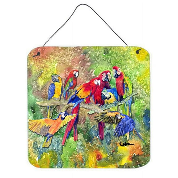 Bird - Parrot Aluminium Metal Wall Or Door Hanging Prints