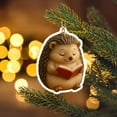 thumbnail image 4 of Darzheoy Book Lover Christmas Ornaments, 2D Acrylic Reading Animals Hanging Decor for Tree, Bookish Gift for Readers and Kids, 4 of 4