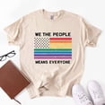 thumbnail image 3 of Rainbow Flag Patriotic T-Shirt, Pride Month Shirt, LGBT Pride Parade Tshirt, Equal Right Shirt, Lesbian Pride Tee, 3 of 3