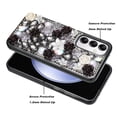 thumbnail image 5 of For Samsung Galaxy A55 5G / SM-A556 Diamond Rose 3D Design Raised lip Screen Camera Protection Shockproof Case Cover Black, 5 of 6