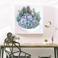 thumbnail image 4 of Cuadros Decorativos 5D DIY diamante pintura plantas suculentas completo redondo taladro bordado artesanía decoración JShteea  Nuevos Originales, 4 of 9