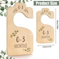 thumbnail image 6 of MTFun 8Pcs Wooden Baby Closet Dividers Baby Closet Size Divider Wooden Baby Closet Organizers Cute Hanging Closet Dividers for Newborn Baby Clothes, 6 of 6