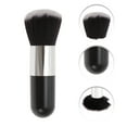 thumbnail image 3 of Unique Bargains 1 Pc Lightweight Cosmetic Brush for Business Travel Black Silver Tone Rubber Handle Nylon Wool, 3 of 5