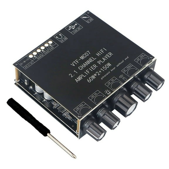Dual Channel Bluetooth 5.3 TPA3116 Audio Power Amplifier Board 12V-26V High Power Digital 2x60W 150W Stereo Amp Module