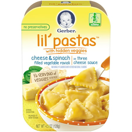 UPC 015000998318 product image for Gerber Graduates Lil' Pastas with Hidden Veggies Cheese and Spinach Filled Veget | upcitemdb.com