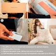 thumbnail image 6 of Nestl Reading Pillow, Backrest Pillows with Arms, Plush Faux Fur Back Pillow,&nbsp;Shredded Memory Foam Bed Rest Pillow, Linen, 6 of 9