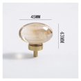 thumbnail image 2 of Poignée de Meuble en Verre Cristal Base Dorée Boutons de Cuisine Transparents Placard Garde-Robe, 2 of 7