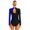 Royal Blue, variant on YIZYIF Womens Shiny Glitter Long Sleeve Leotard Gymnastics Figure Ice Skating Bodysuit Costume