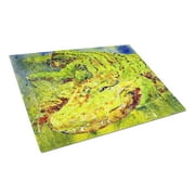 Carolines Treasures 8390LCB Alligator Glass Cutting Board Large, 12H x 16W, multicolor