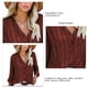 thumbnail image 5 of Lady Top,Camisa con Cuello en V a Rayas para Mujer, Camisa con Cuello en V de otoño, Camisa Informal Suelta con Botones, Calidad Superior, 5 of 5
