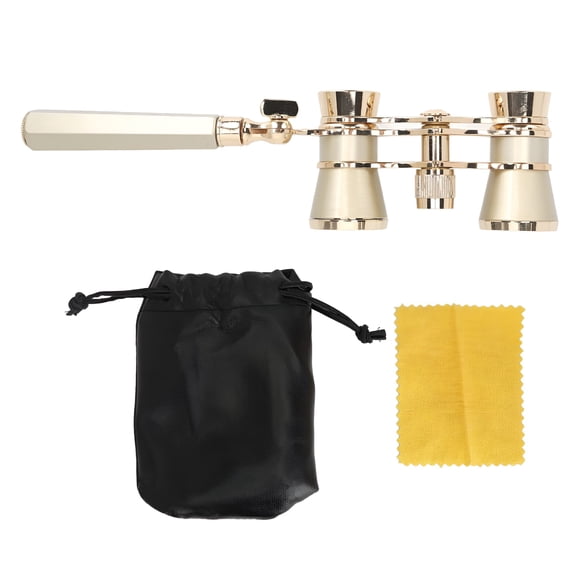 GJX Opera Glasses Binoculars Handle 3X25 l Portable Theater Glasses to Watch Theatrical Art