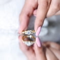 thumbnail image 5 of Rosec Jewels Lab Created Diamond Cluster Engagement Ring for Women (Ef-Vs Quality Certified) - with Jewelry Box, 10K Yellow Gold, US 9.50, 5 of 8
