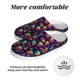 thumbnail image 6 of Lsque Skull mushroom rainbow color Pattern Womens Comfort Cotton on Scuff With Memory Foam and Anti-skid Sole Slipper-40/41, 6 of 7