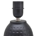 thumbnail image 5 of Mod Lighting and Decor Petite Dimpled Ceramic Table Lamp with Tapered Shade - 12.5" - Black, 5 of 9