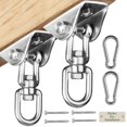 thumbnail image 1 of Perchas giratorias Aisto Heavy Duty de acero inoxidable con una capacidad de 907 kg, 1 of 8